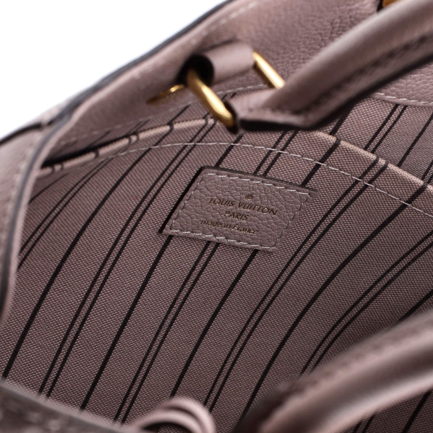 Louis Vuitton Montaigne Handbag Monogram Empreinte Leather Mm