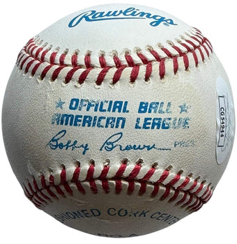 Rod Carew Autographed Official American League Baseball (Jsa)