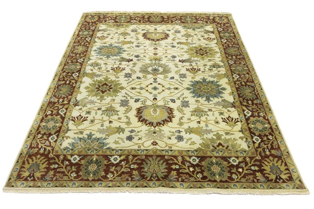 Hand-Knotted Vintage Style Floral Peshawar Osh
