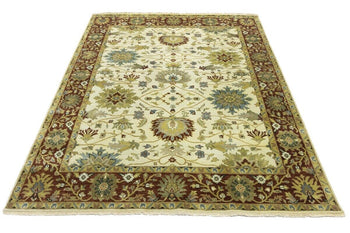 Hand-Knotted Vintage Style Floral Peshawar Osh