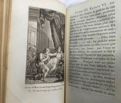 1795 Tibullus Elegies & Jean Second Baisers Mirabeau Commentary W/ Borel Engrave