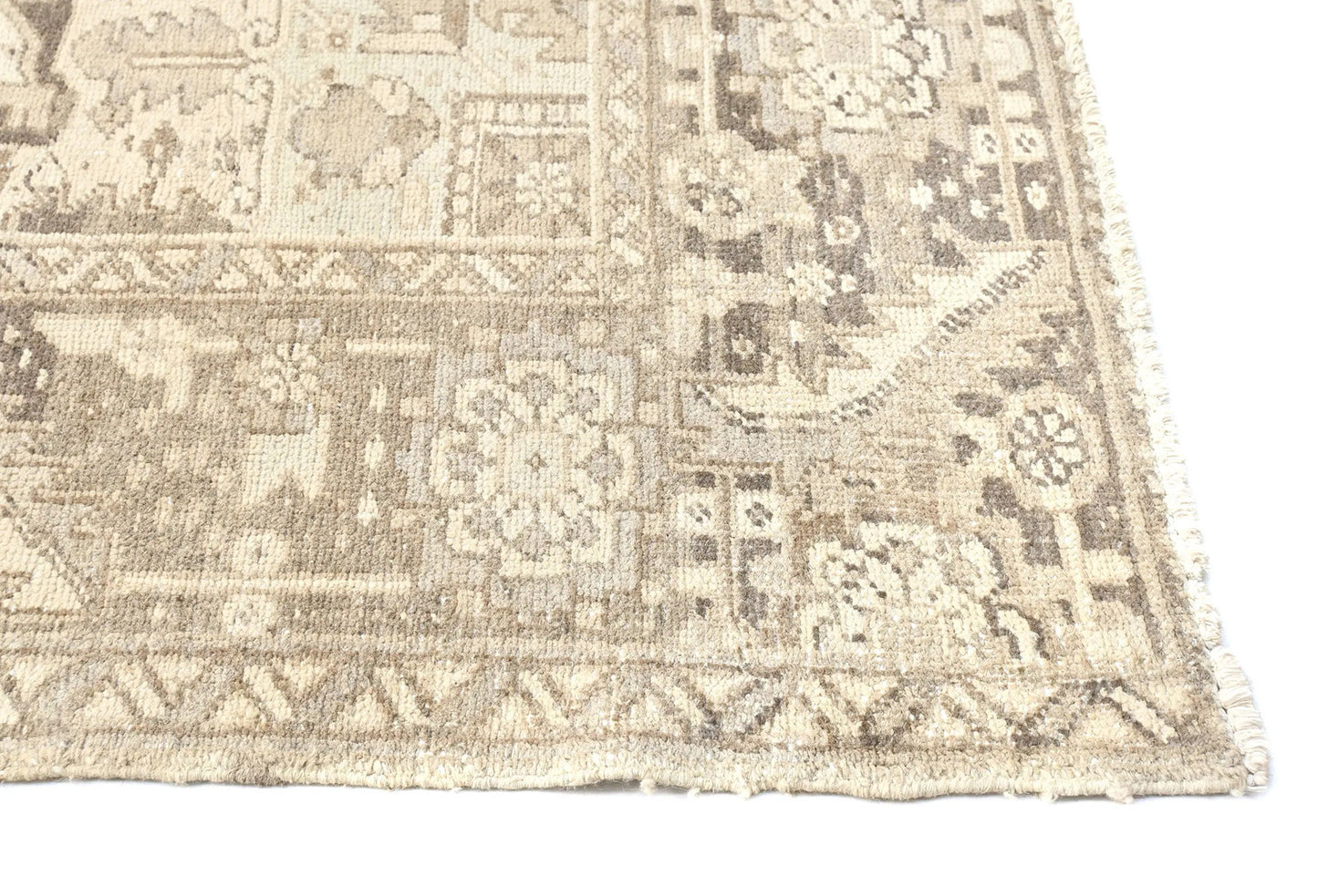 Muted Floral Distressed Design 10X13 ft Vintage Oriental Rug Dining Room Carpet