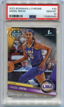 Angel Reese 2023 Bowman U Chrome Rc #49 Psa Graded 10