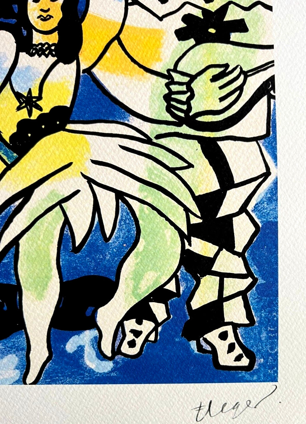 Fernand Lger "Circus" Lithograph Coa Numbered Signature Stamp