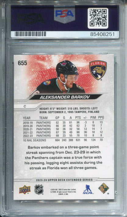Aleksander Barkov Autographed Upper Deck Card Psa Authentic Auto