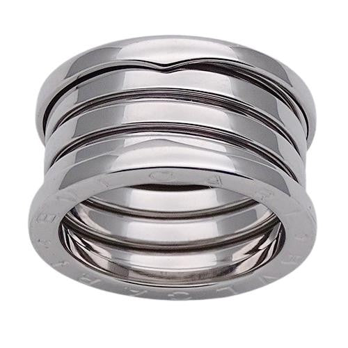 BVLGARI ring men's 750WG B-zero1 4 bands white