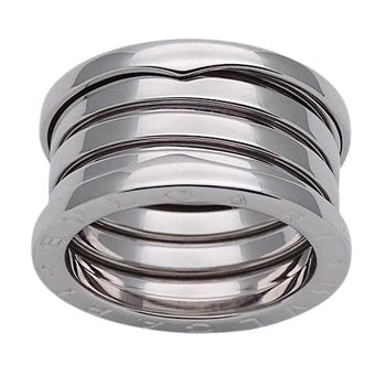 BVLGARI ring men's 750WG B-zero1 4 bands white