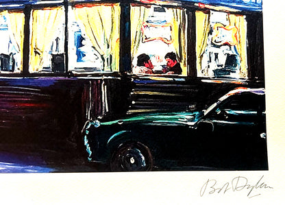 Bob Dylan Lithograph Coa Signed Op Numbered By Hand Limited