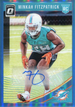 Minkah Fitzpatrick Autographed 2018 Panini Optic Rookie Card
