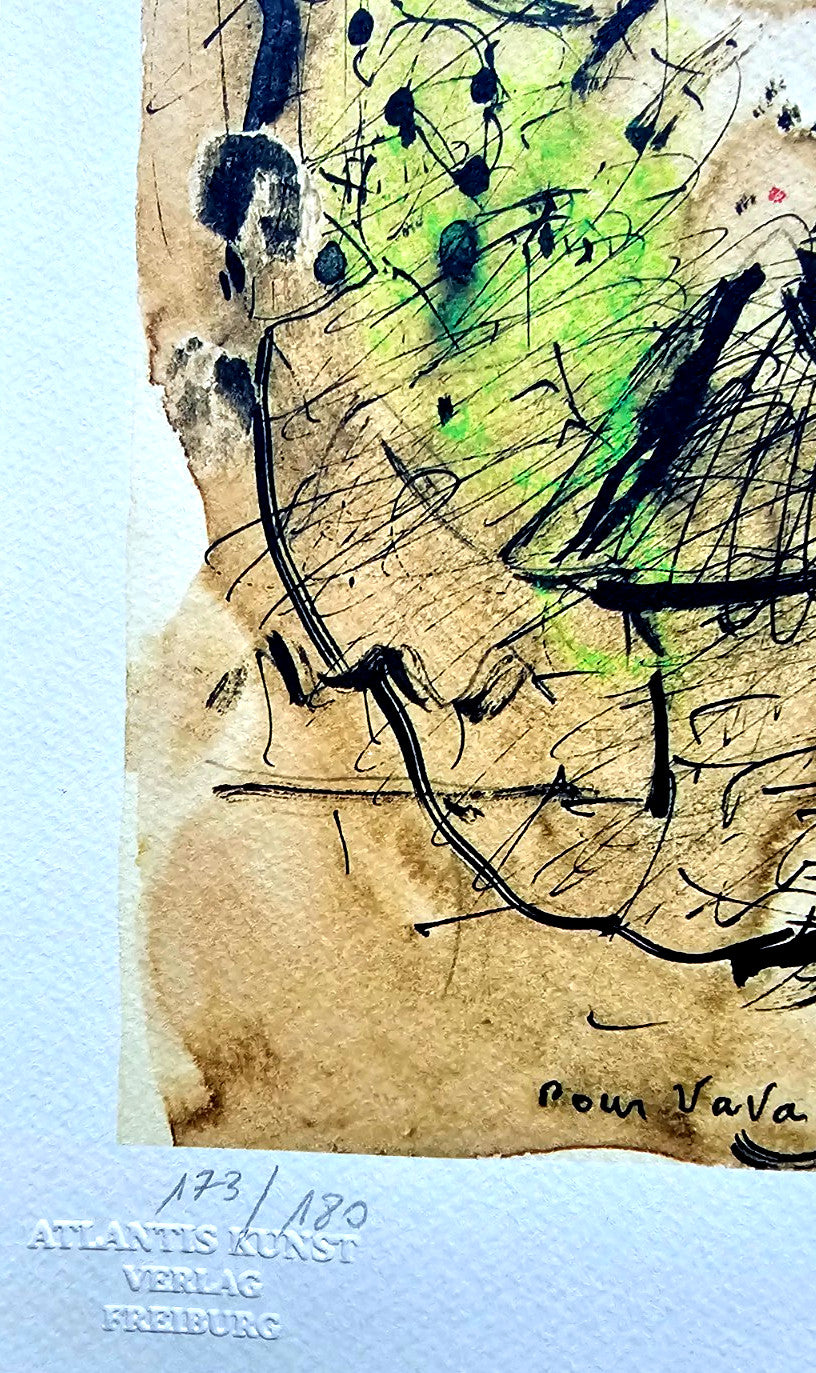 Marc Chagall Lithograph Coa Signed Hand Numbered Crayon Limited Museum