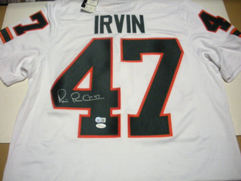 Michael Irvin Miami Hurricanes Jsa/Coa Signed