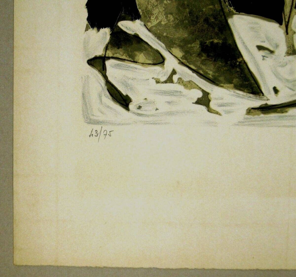 Claude Venard Ed75 Original Lithograph Print Signed Numbered "Mer Rouge"