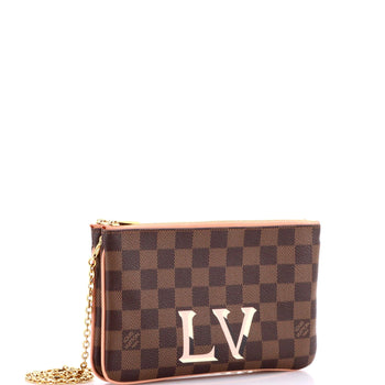 Louis Vuitton Double Zip Pochette Damier