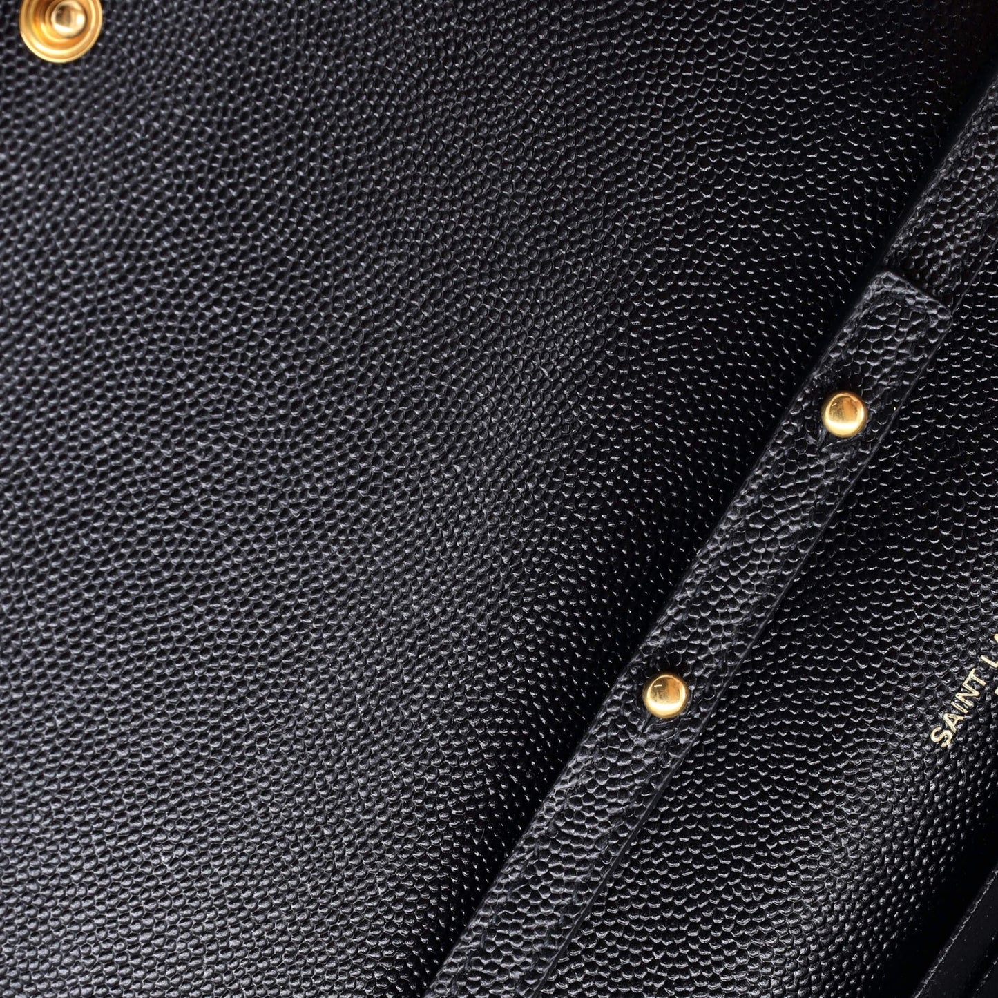 Saint Laurent Classic Monogram Wallet On Chain Matelasse Chevron Leather Medium