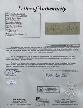 Shirley Booth Autographed Cut Signature With Unsigned 8X10 Photo (Jsa)