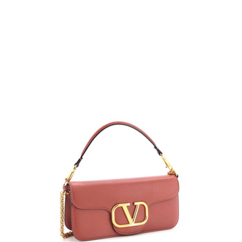 Valentino Garavani Vlogo Loco Flap Shoulder Bag Leather Medium