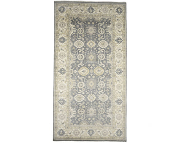 9X18 ft Handmade Oushak Chobi Oriental Rug Muted