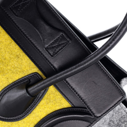 Celine Tricolor Luggage Bag Felt Micro