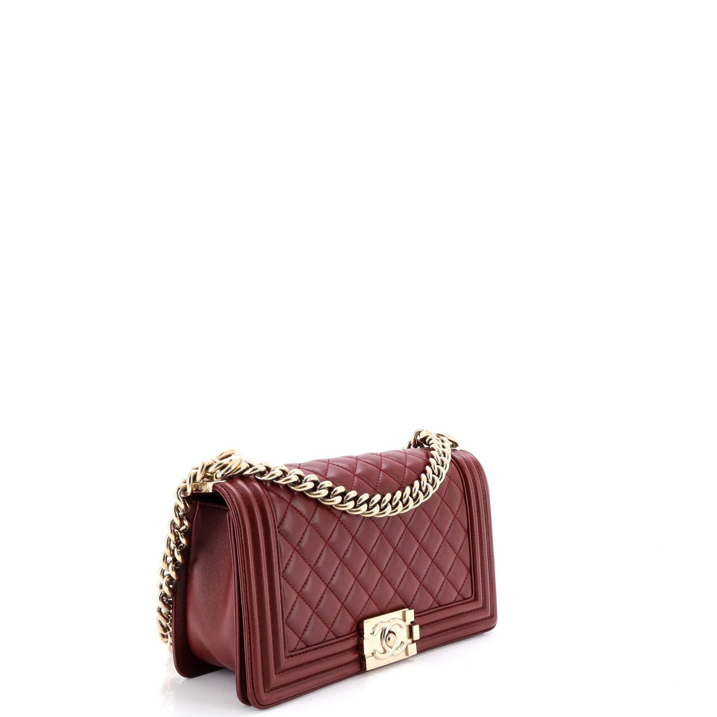 Chanel Boy Flap Bag Quilted Lambskin New Medium