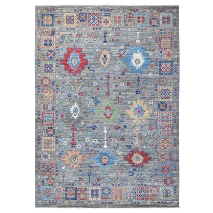 10'X14' Gray Mahal Large Elements All Over Aryana Collection Oriental Rug