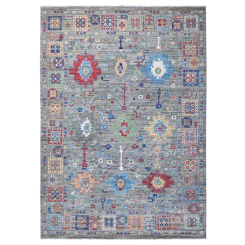 10'X14' Gray Mahal Large Elements All Over Aryana Collection Oriental Rug