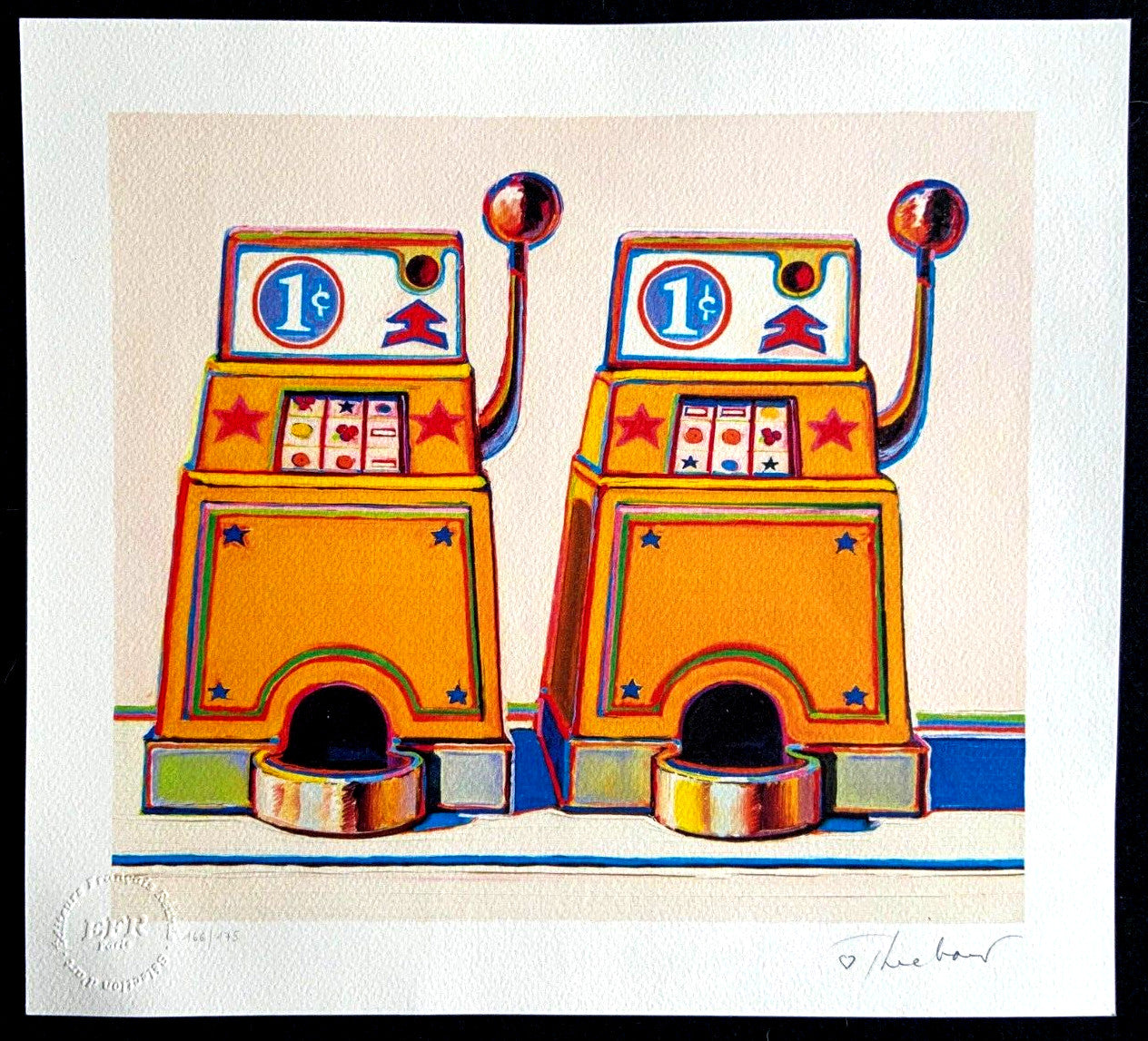 Wayne Thiebaud Lithograph Coa Signed Op Numbered