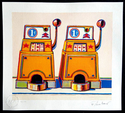 Wayne Thiebaud Lithograph Coa Signed Op Numbered