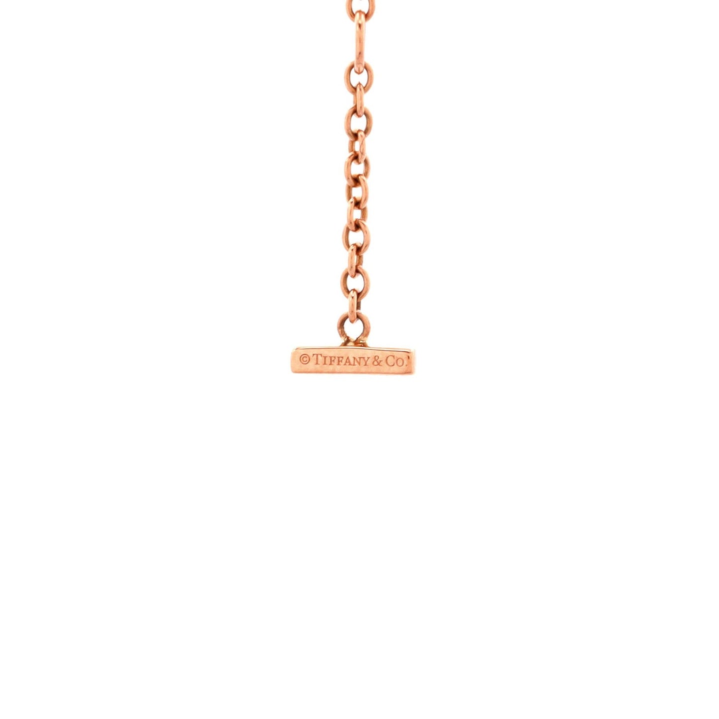Tiffany & Co. T Smile Chain Bracelet 18K Rose Gold Medium