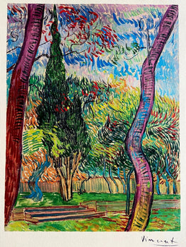 Vincent Van Gogh Museum Lithograph From A Painting Coa Signed Paul Klee Czanne