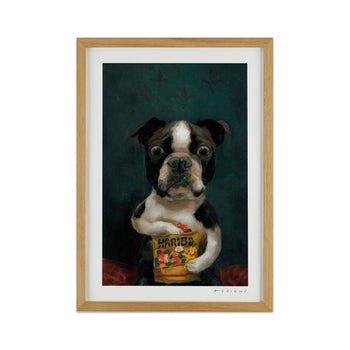 Alison Friend - Dog Framed Signed - Dave 2024