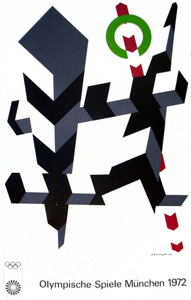 Allan D'Arcangelo Munich Olympics " Serigraph Sports Gray, Black
