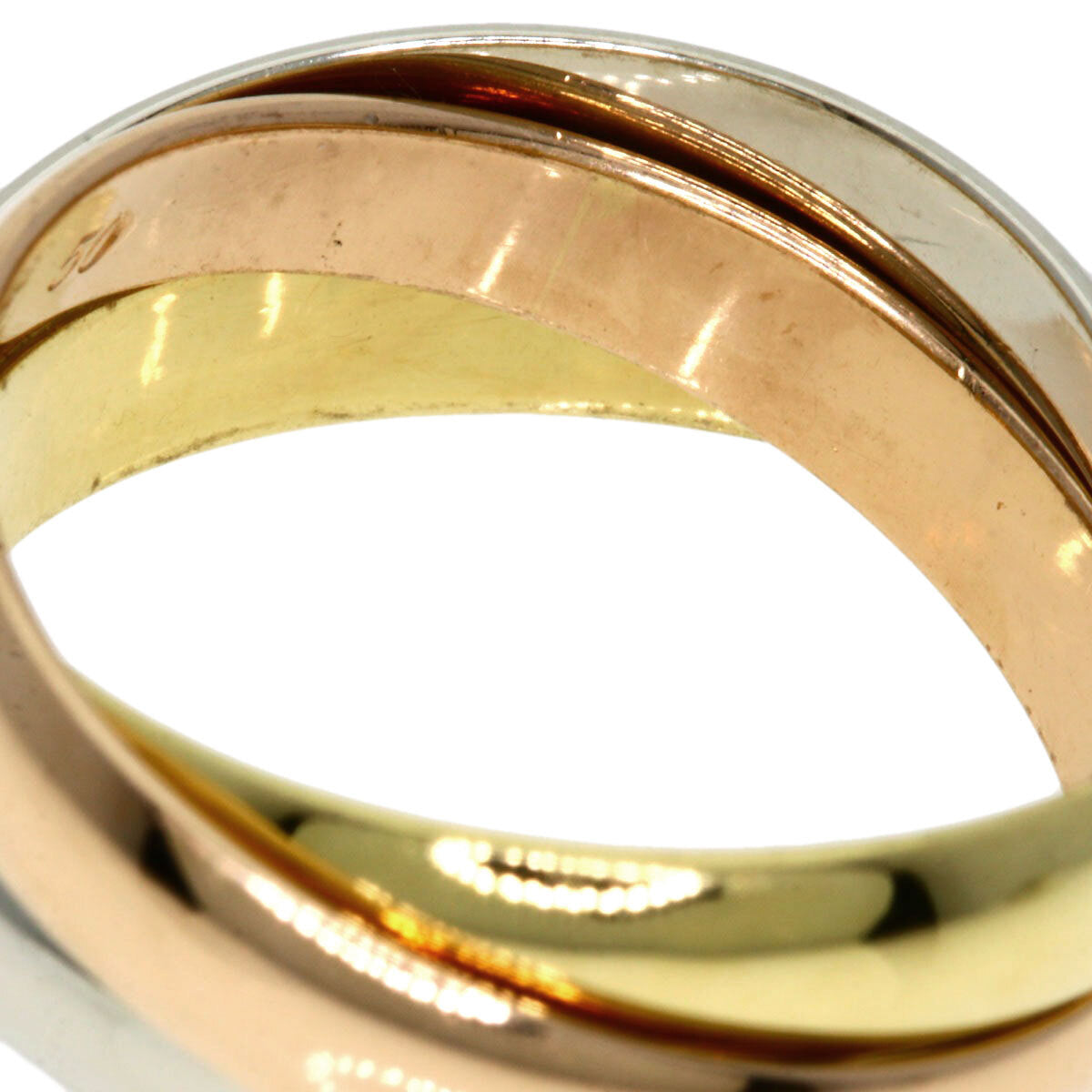 Cartier   Ring Trinity #50 K18 Yellow Gold K18