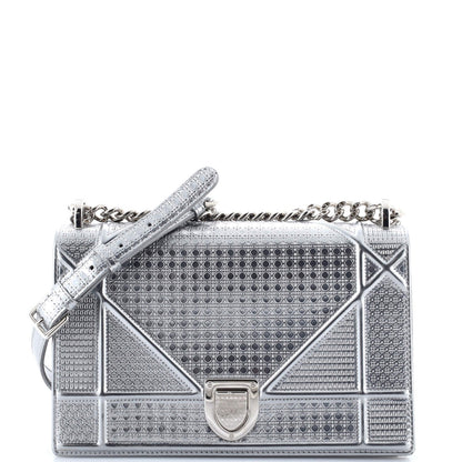 Christian Dior Diorama Flap Bag Cannage Embossed Calfskin Medium