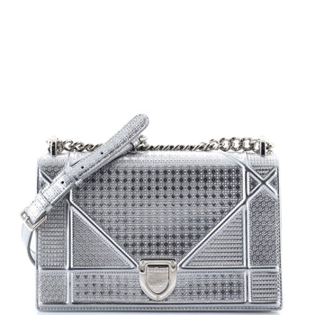 Christian Dior Diorama Flap Bag Cannage Embossed Calfskin Medium