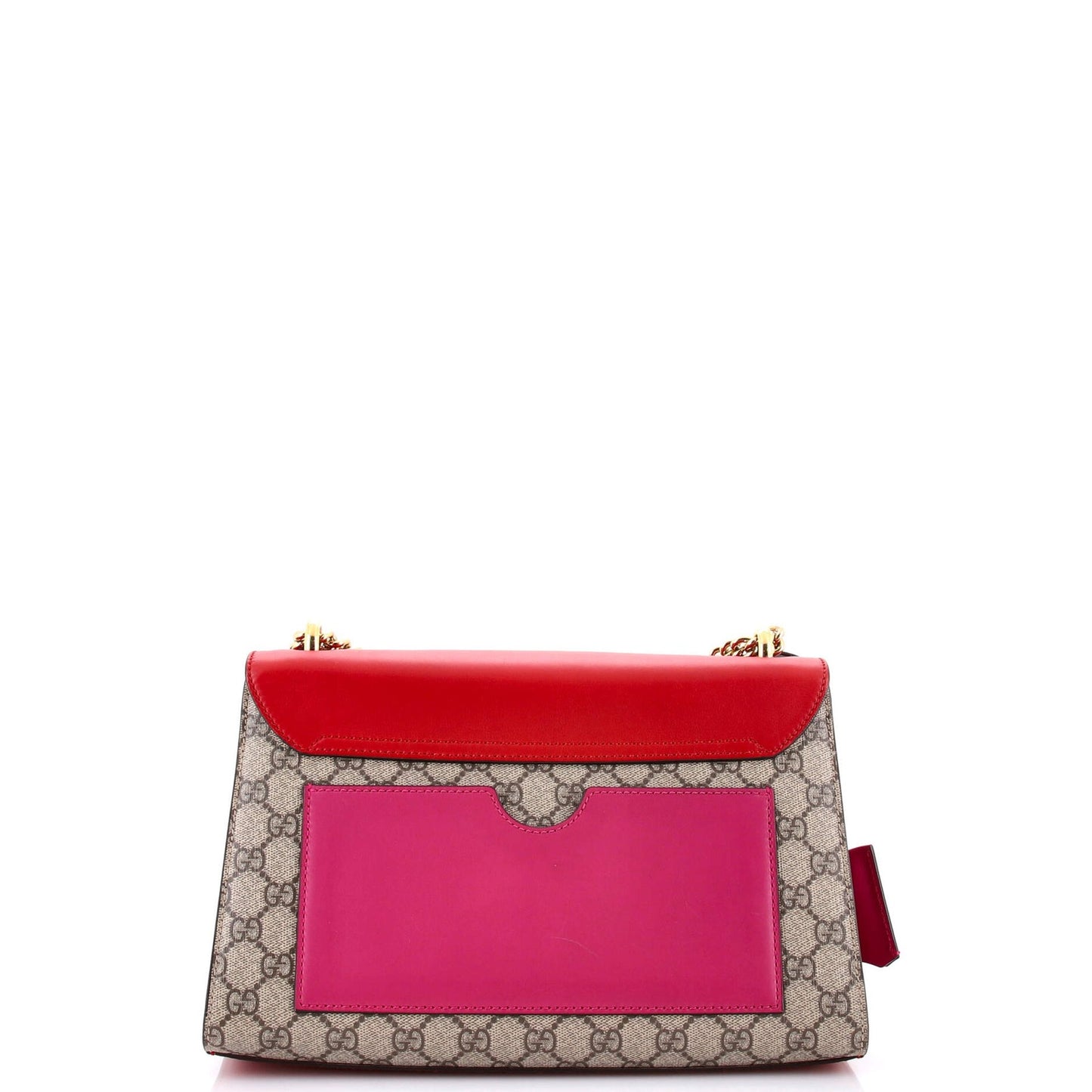 Gucci Padlock Shoulder Bag Gg Coated Canvas And Leather Medium