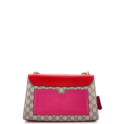 Gucci Padlock Shoulder Bag Gg Coated Canvas And Leather Medium