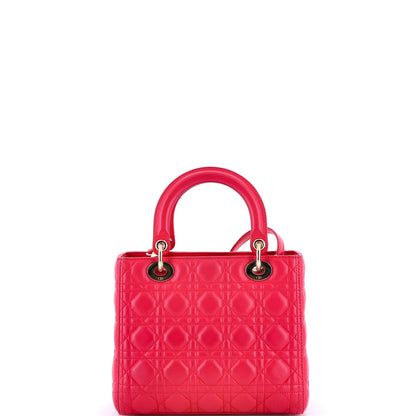 Christian Dior Lady Dior Bag Cannage Quilt Lambskin Medium