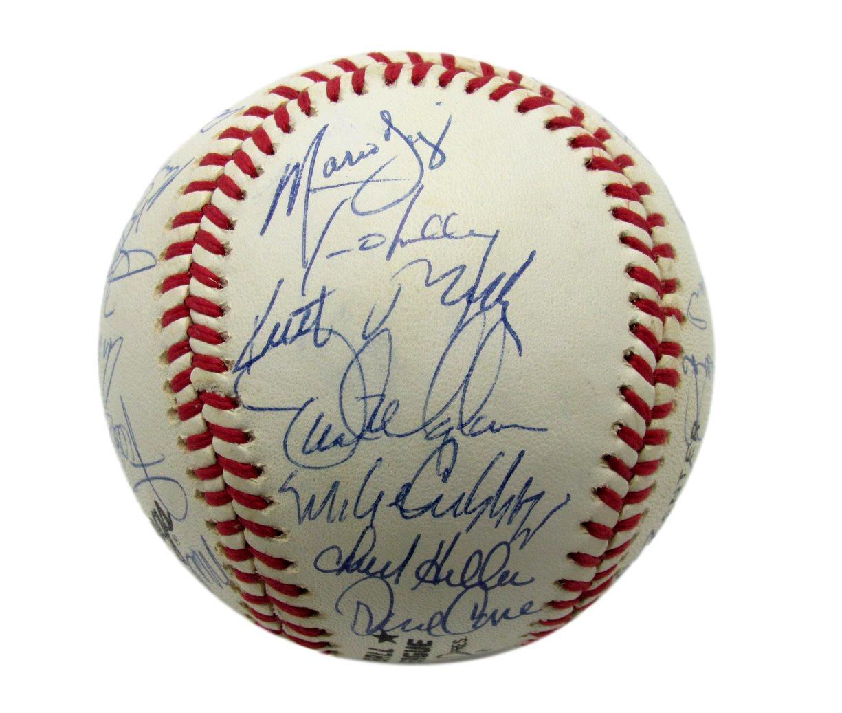 1990 Mets Team Autographed By 32 Harrelson