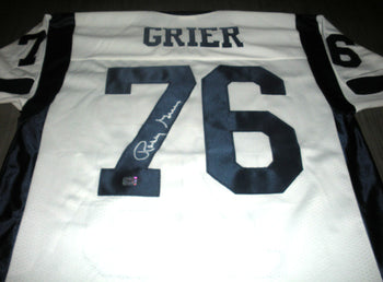 Rosey Grier Losangeles Rams Rare Aaa/Coa/Holo