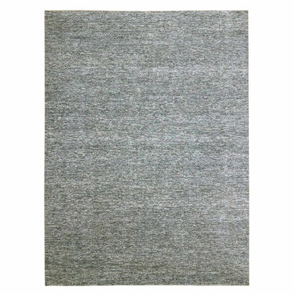 9'X12'1" Nickel Gray Kohinoor Herat Design Pure Wool Hand Knotted Rug