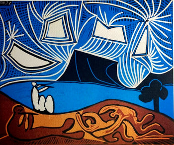 Pablo Picasso Lithograph Coa Signed In Pen