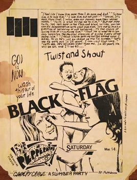 Black Flag Vintage Concert Poster By Raymond