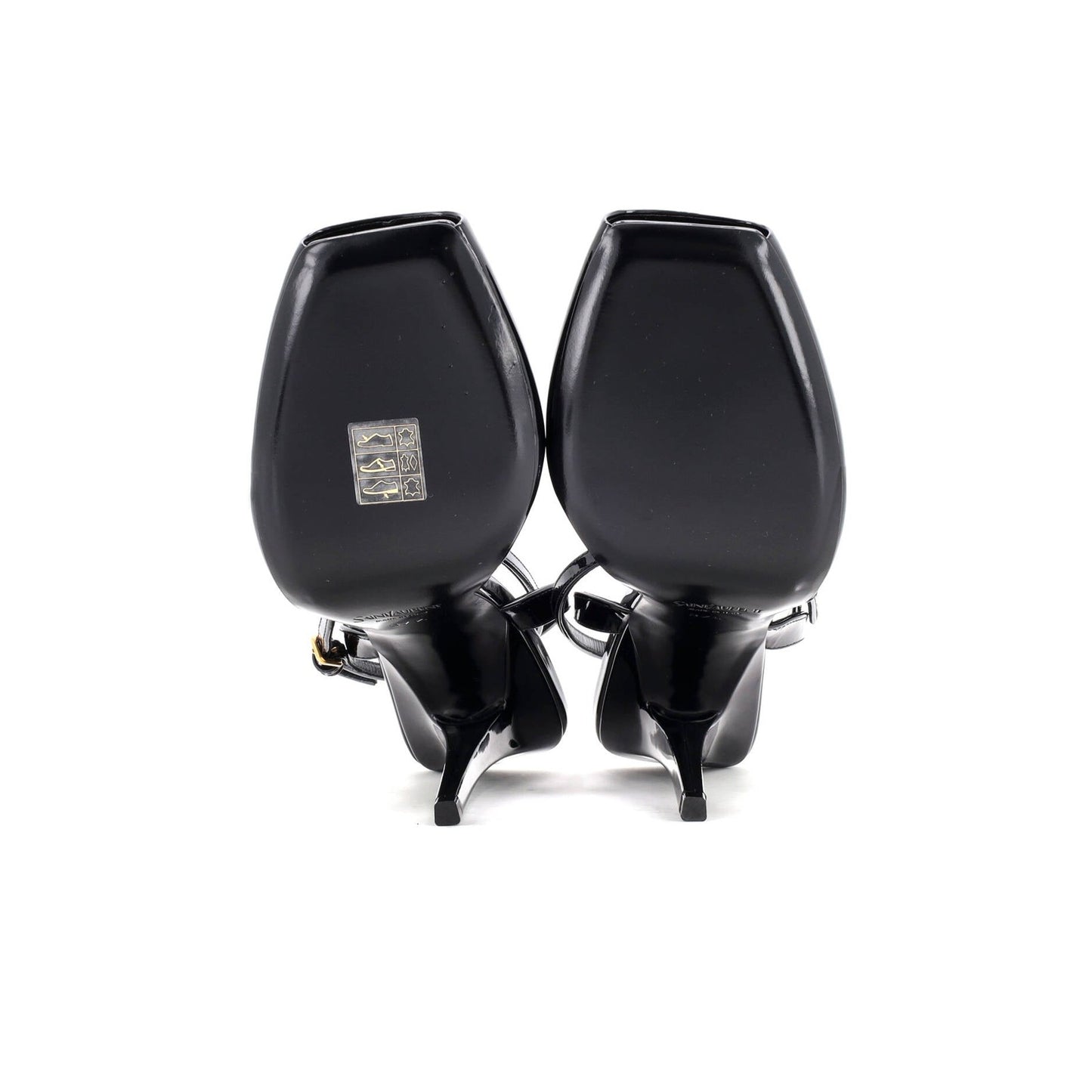 Saint Laurent Women'S La Scandale Heeled Sandals Patent 110