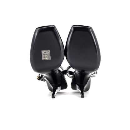 Saint Laurent Women'S La Scandale Heeled Sandals Patent 110