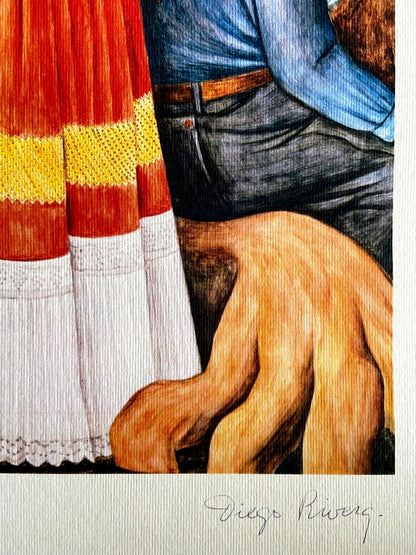 Diego Rivera Lithograph Coa Numbered A Hand