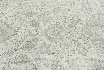 Handmade Antique Distressed Oriental Rug Muted