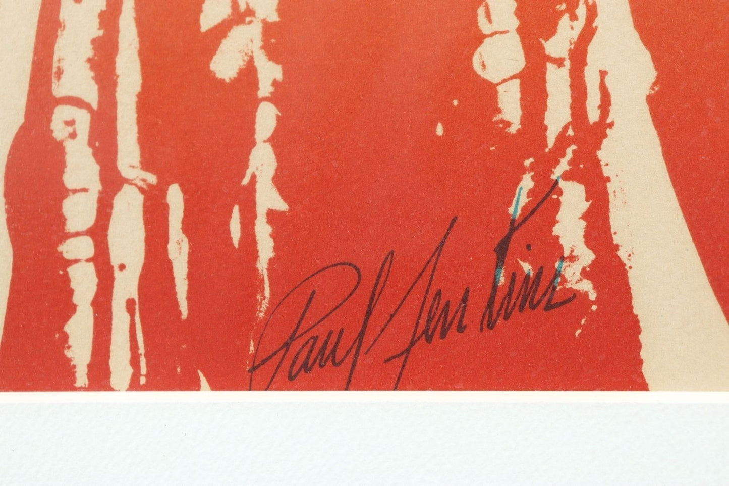 Paul Jenkins "Mit" Hand Signed Silkscreen Print 59X40Cm W/ Dedication 1970S