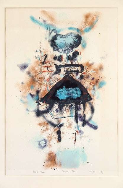 Robert Grieve Lithograph Samurai Theme 1979 Signed Limited 150 Australia