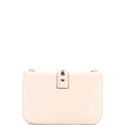 Valentino Garavani Glam Lock Shoulder Bag Leather Medium
