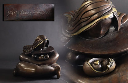 Andrea J Smith "Mother And Child" Bronze